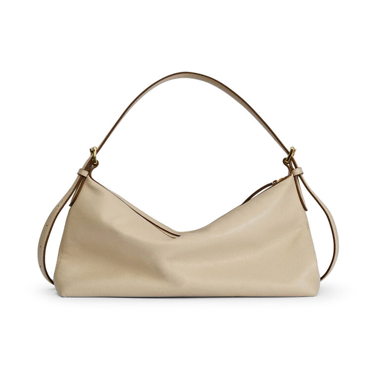 Castellare Grained Leather Shoulder Bag image number null