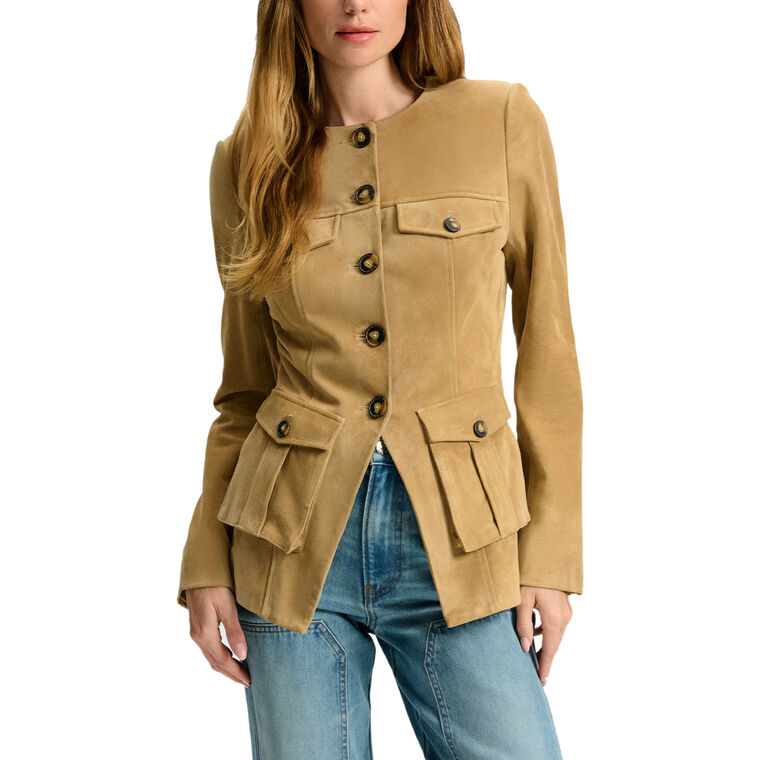 Orrin Cargo Suede Jacket image number null