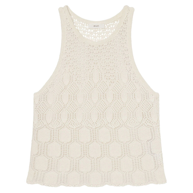 Rosa Crochet Knit Sleeveless Top image number null