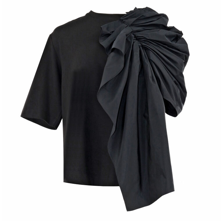 Short Sleeve Gathered Top image number null