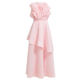 Selestia Sculptural Sleeveless Midi Dress