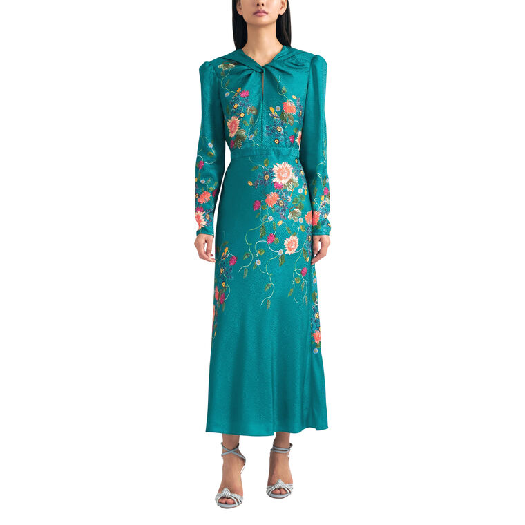 Claudia Long Sleeve Midi Dress image number null