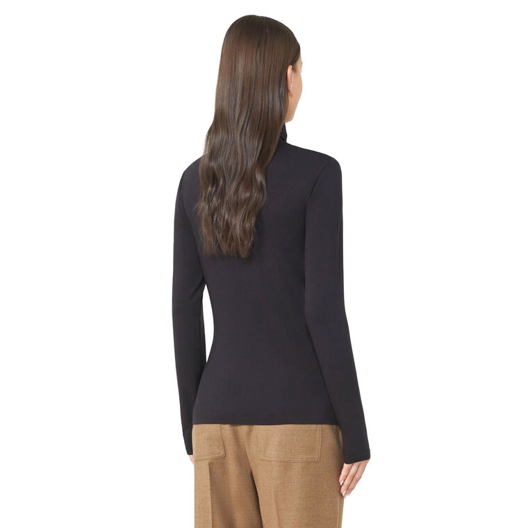 Stretch Viscose Long Sleeve Turtleneck image number null