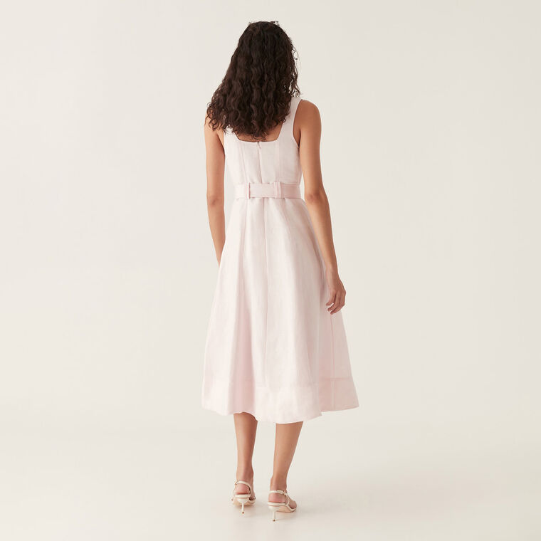 Clay Belted Midi Dress image number null