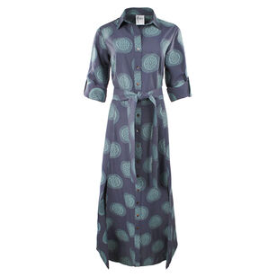 Laine Medallion Jacquard Maxi Shirt Dress Laine Medallion Jacquard Maxi Shirt Dress