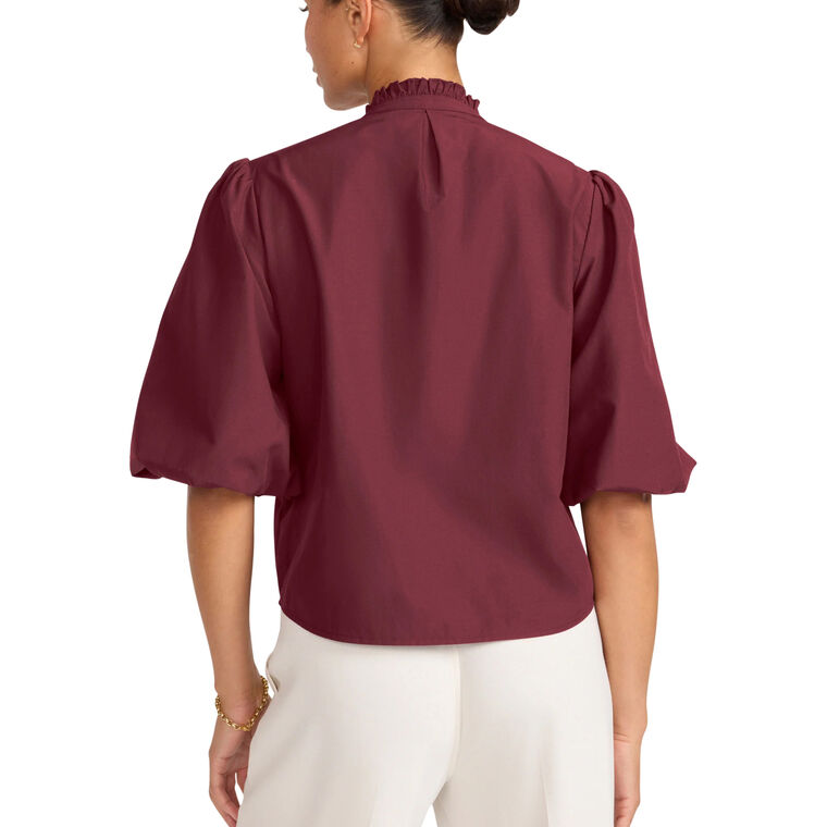 Marla Puff Sleeve V-Neck Shirt image number null