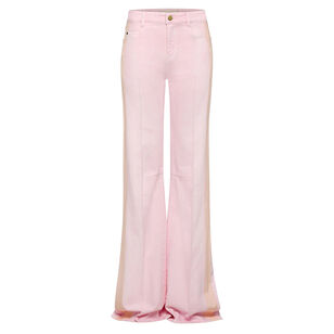 Roze High-Rise Tux Stripe Straight-Leg Jean