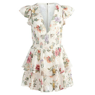 Kessie Ruffle Short Sleeve Romper