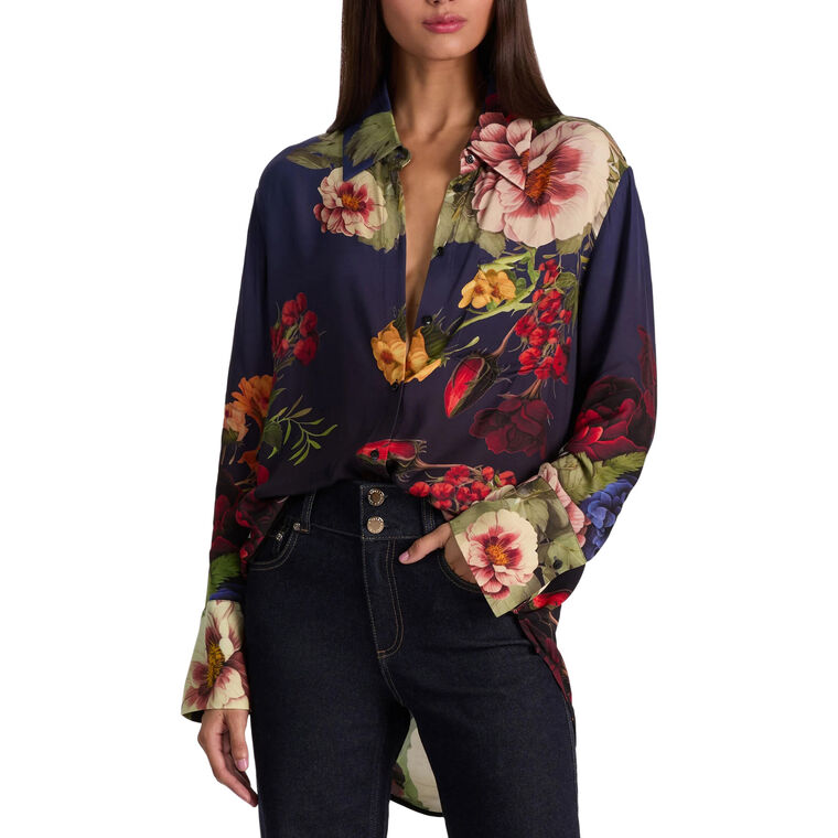 Finely Oversized Long Sleeve Button Down Shirt image number null