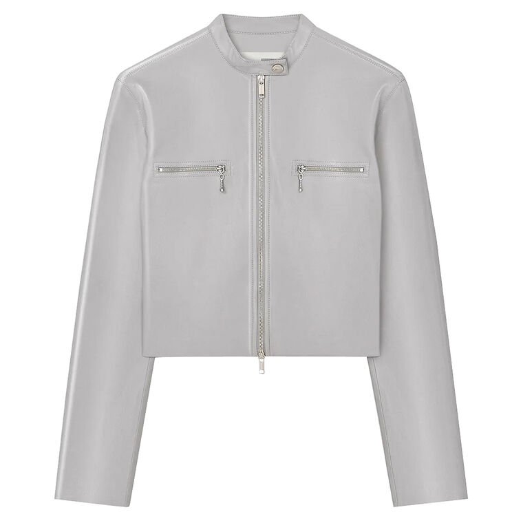 Aletta Alt-Leather Biker Jacket image number null