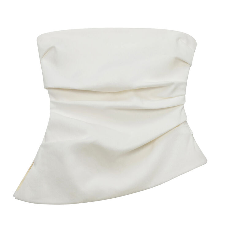 Emerson Strapless Ruched Bustier Top image number null