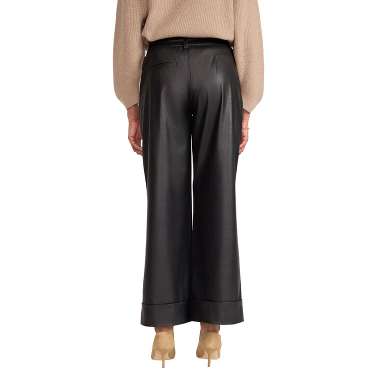 The Reece Vegan Leather Pant image number null