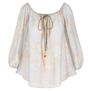 Bonnie Long Sleeve Jasmin Print Top
