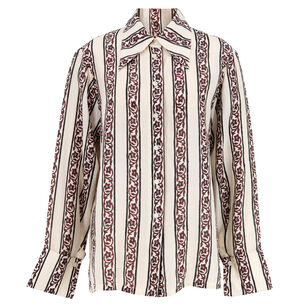 Dana Long Sleeve Climbing Vine Silk Shirt