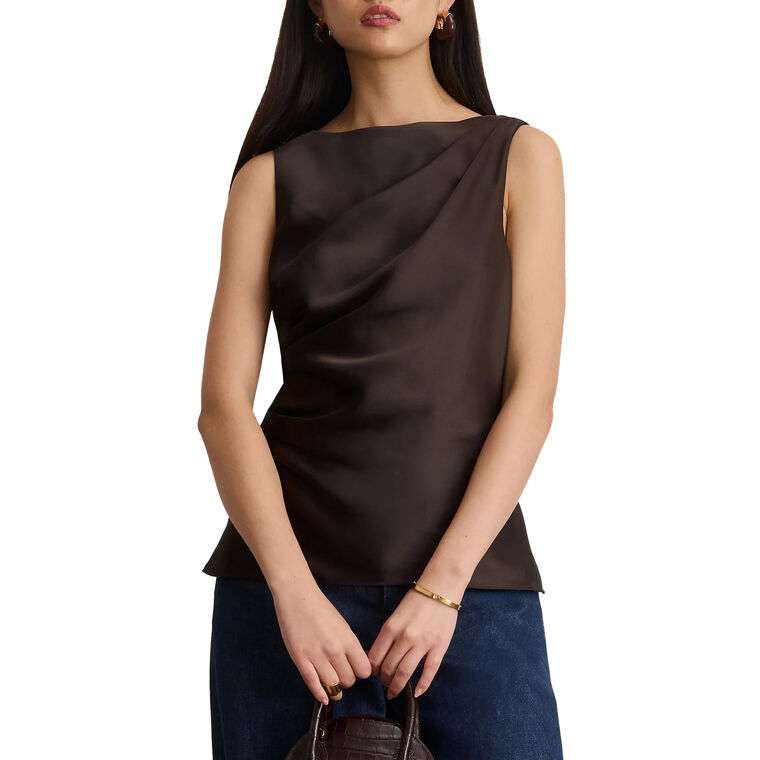 Sasha Satin Crepe Top image number null