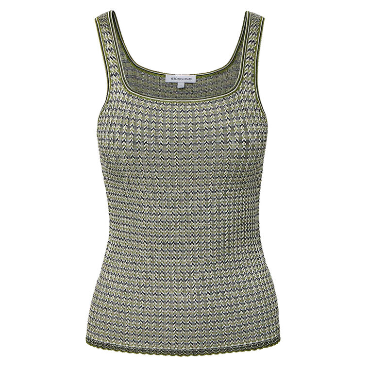Sandra Square Neck Knit Tank image number null