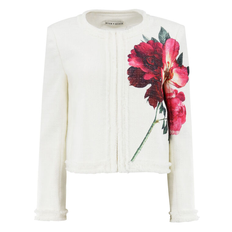 Landon Floral Tweed Jacket image number null