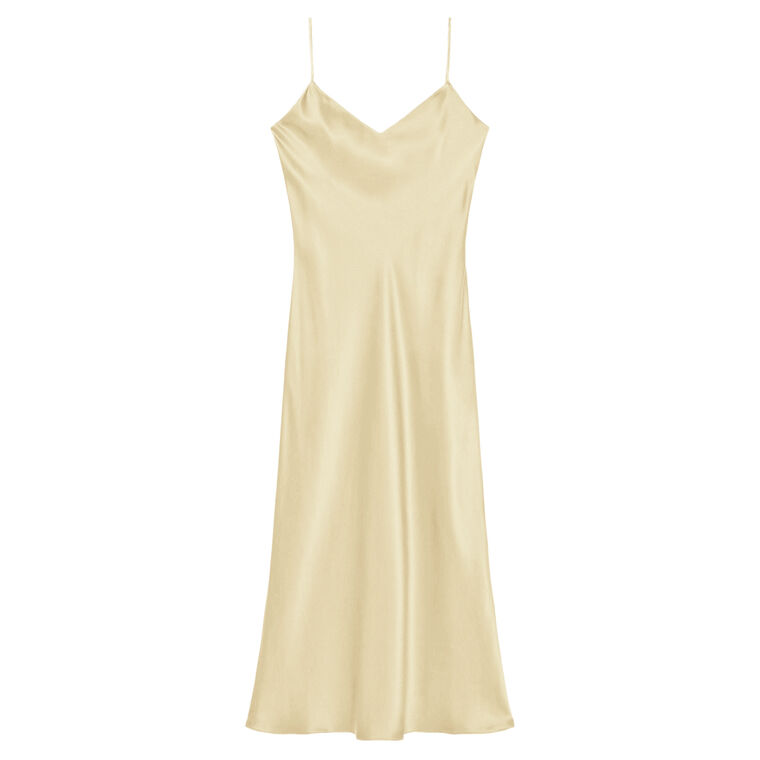 Taylor V-Neck Bias Silk Dress image number null