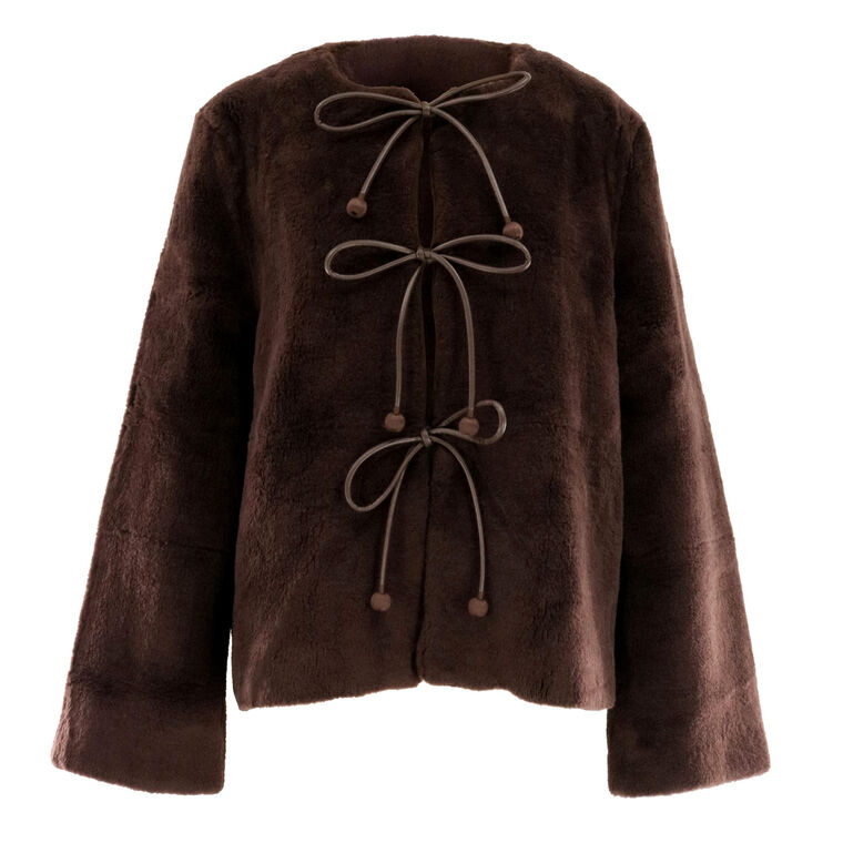 Annie Shearling Coat image number null