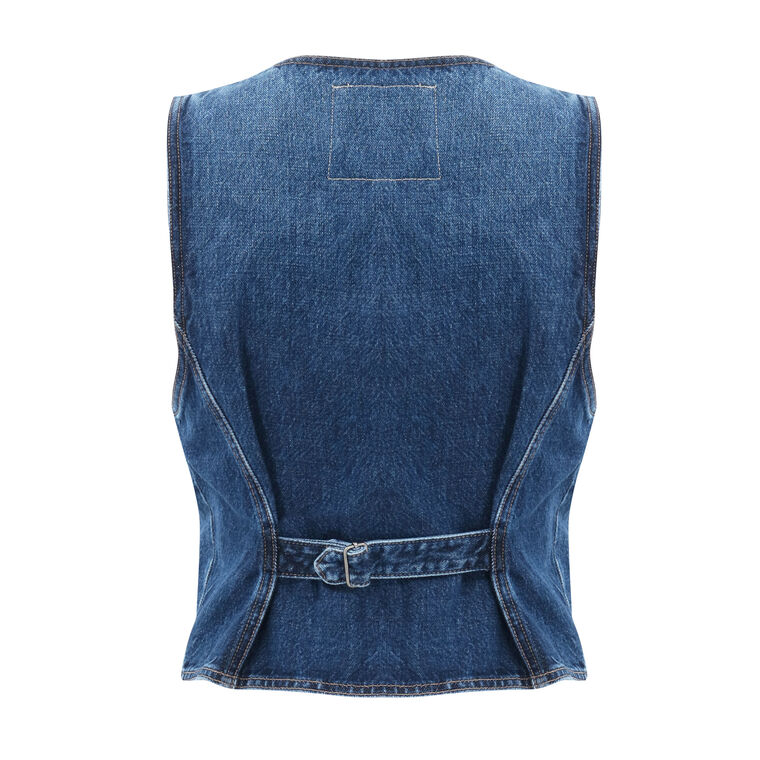 The Masked Rider Denim Vest image number null