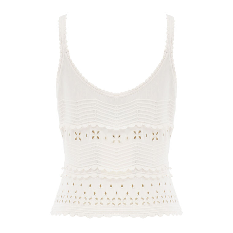 Esme Eyelet Knit Camisole image number null