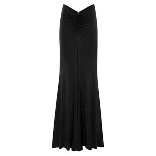 Jersey Ruched Maxi Skirt