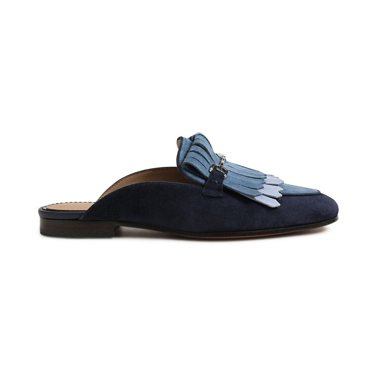 Lainey Suede Bit Mule Loafer image number null