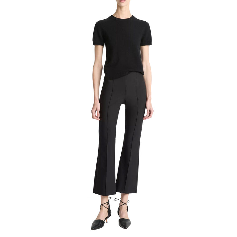 Niki Mid-Rise Pintuck Crop Flare Pant image number null