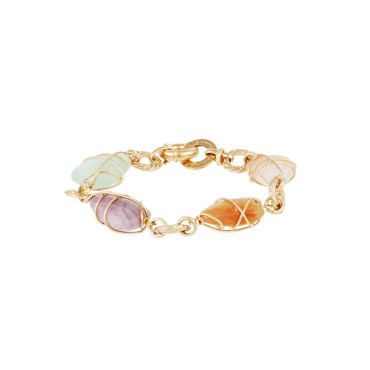 Wire Wrapped Stones Bracelet image number null