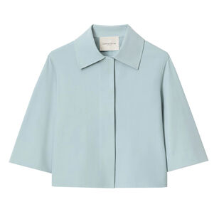Elbow Sleeve Techno Stretch Twill Cropped Jacket
