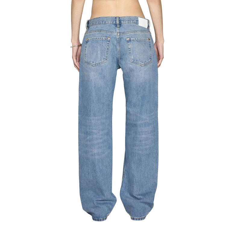 Studded Low Rise Baggy Jean image number null