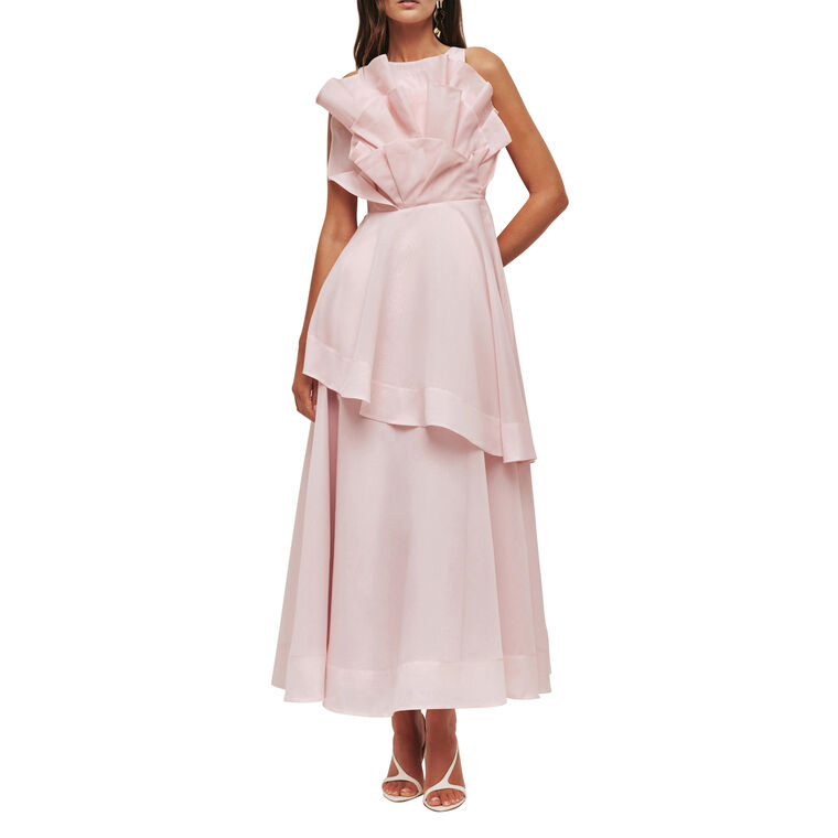 Selestia Sculptural Sleeveless Midi Dress image number null