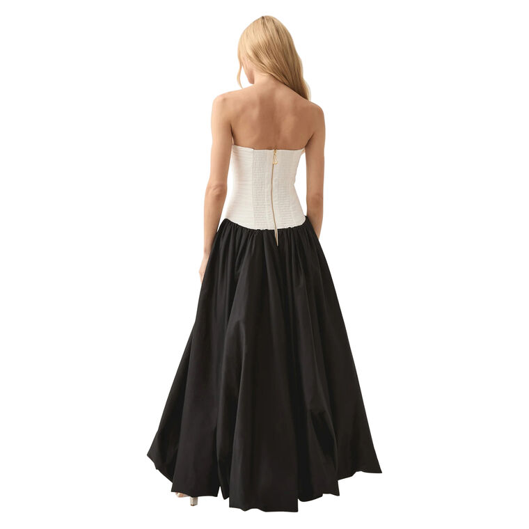 Violette Strapless Bubble Hem Maxi Dress image number null