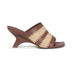 Shadow Mule Raffia Sandal
