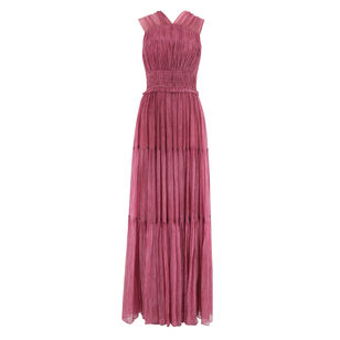 Freesia Sleeveless Crinkle Chiffon Gown