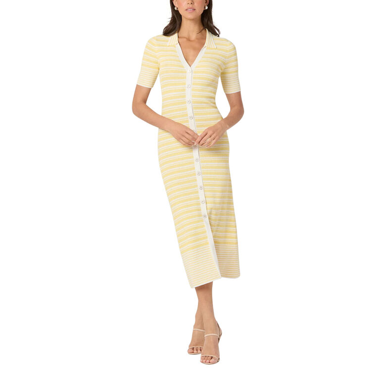 Sawyer Short Sleeve Knit Midi Dress image number null