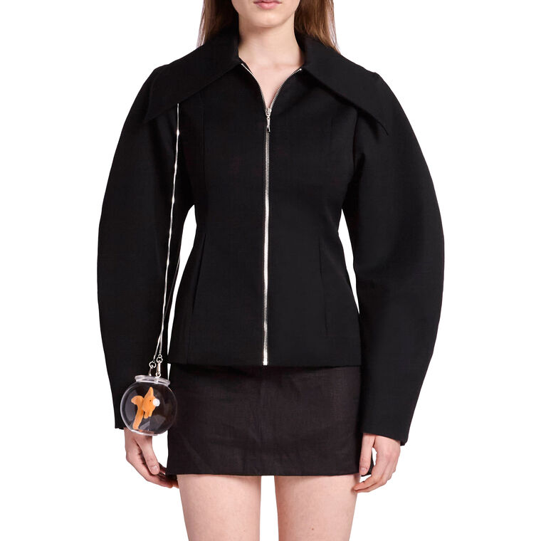 Sculpted Sleeve Fitted Jacket image number null