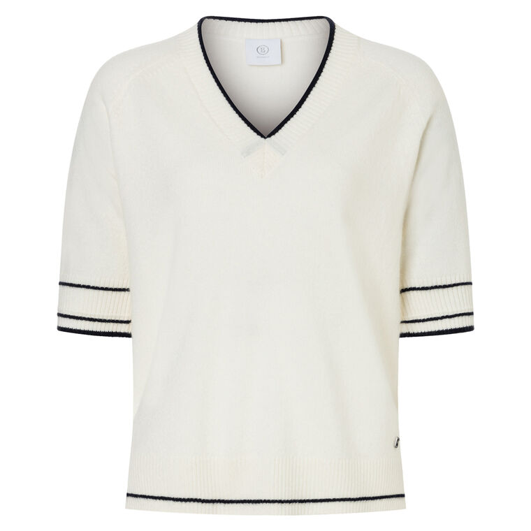 Chiri Short Sleeve V-Neck Sweater image number null