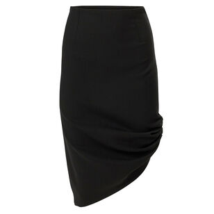 Knee Length Asymmetric Skirt