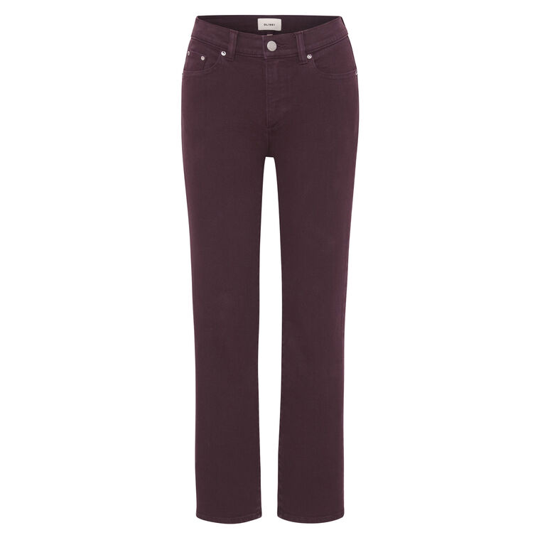Mara Straight Mid Rise Ankle Jeans image number null