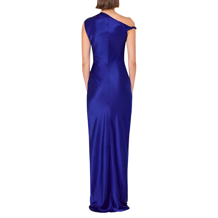 Modesto Asymmetrical Silk Maxi Dress image number null