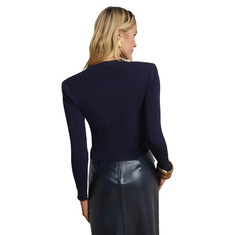 Toulouse Crop Crew Neck Cardigan image number null