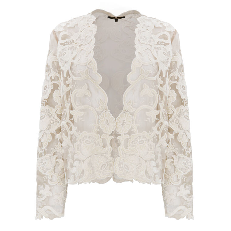 Elian Silk Organza Lace Jacket image number null
