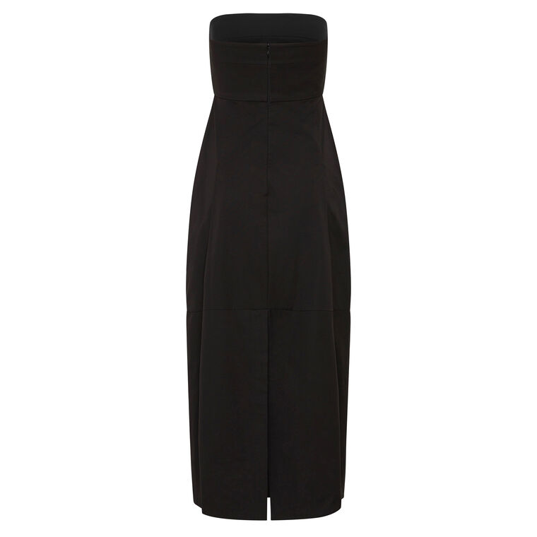 Canvas Pleat Cocoon Dress image number null