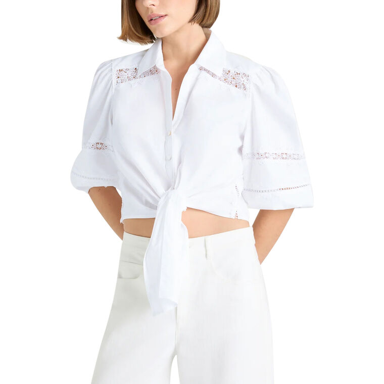 Three Quarter Sleeve Lace Mari Top image number null