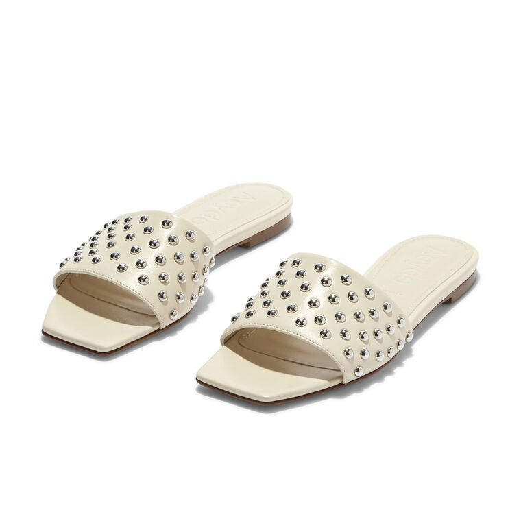 Anna Studded Leather Slide image number null