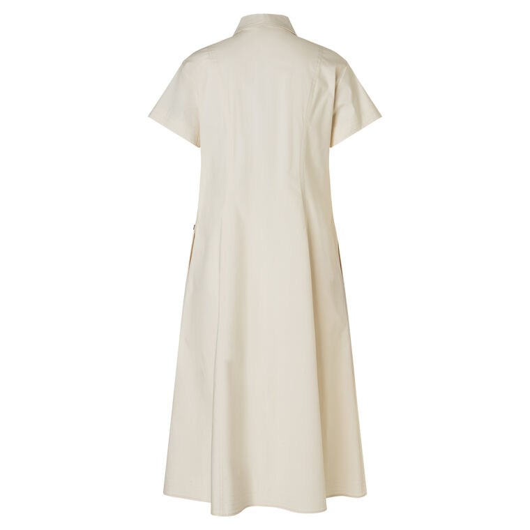 Alison Short Sleeve Button-Down Midi Dress image number null