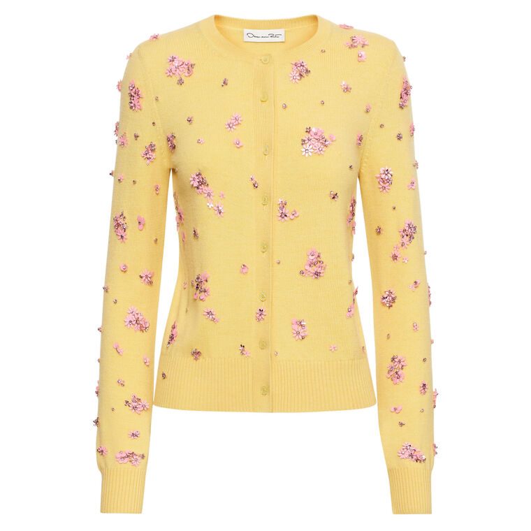 Sequin And Crystal Cluster Embroidered Cardigan image number null