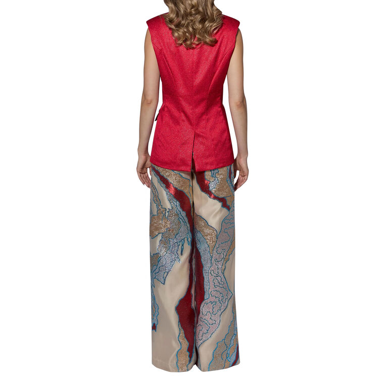 Soiree Fil Coupe Wide-Leg Pant image number null