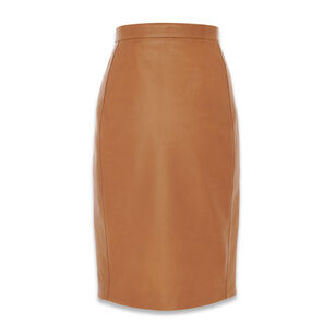 Lambskin Pencil Skirt